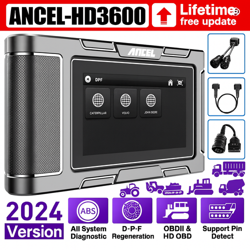 ANCEL HD3600 HD - Construction Machinery & Diesel Truck Scanner