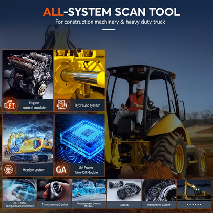 ANCEL HD3600 HD - Construction Machinery & Diesel Truck Scanner