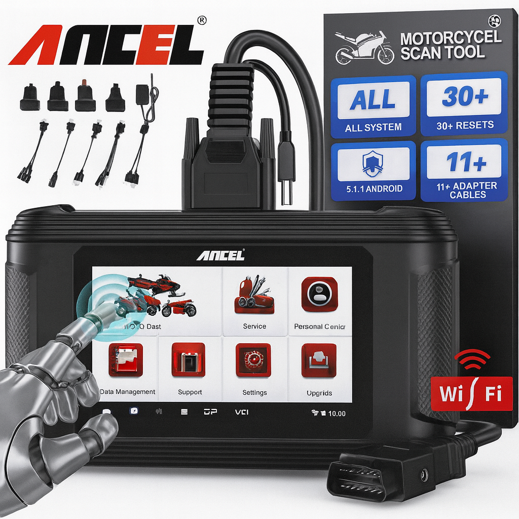 ANCEL MT500 - Motorcycle All-System Diagnostic Scanner (EU Version)