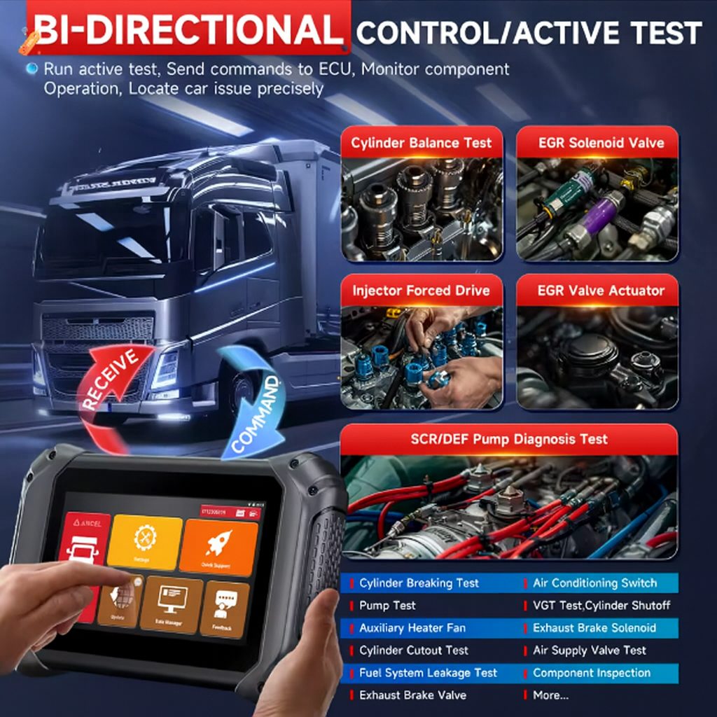 ANCEL V5 HD - Heavy Duty Truck Scanner