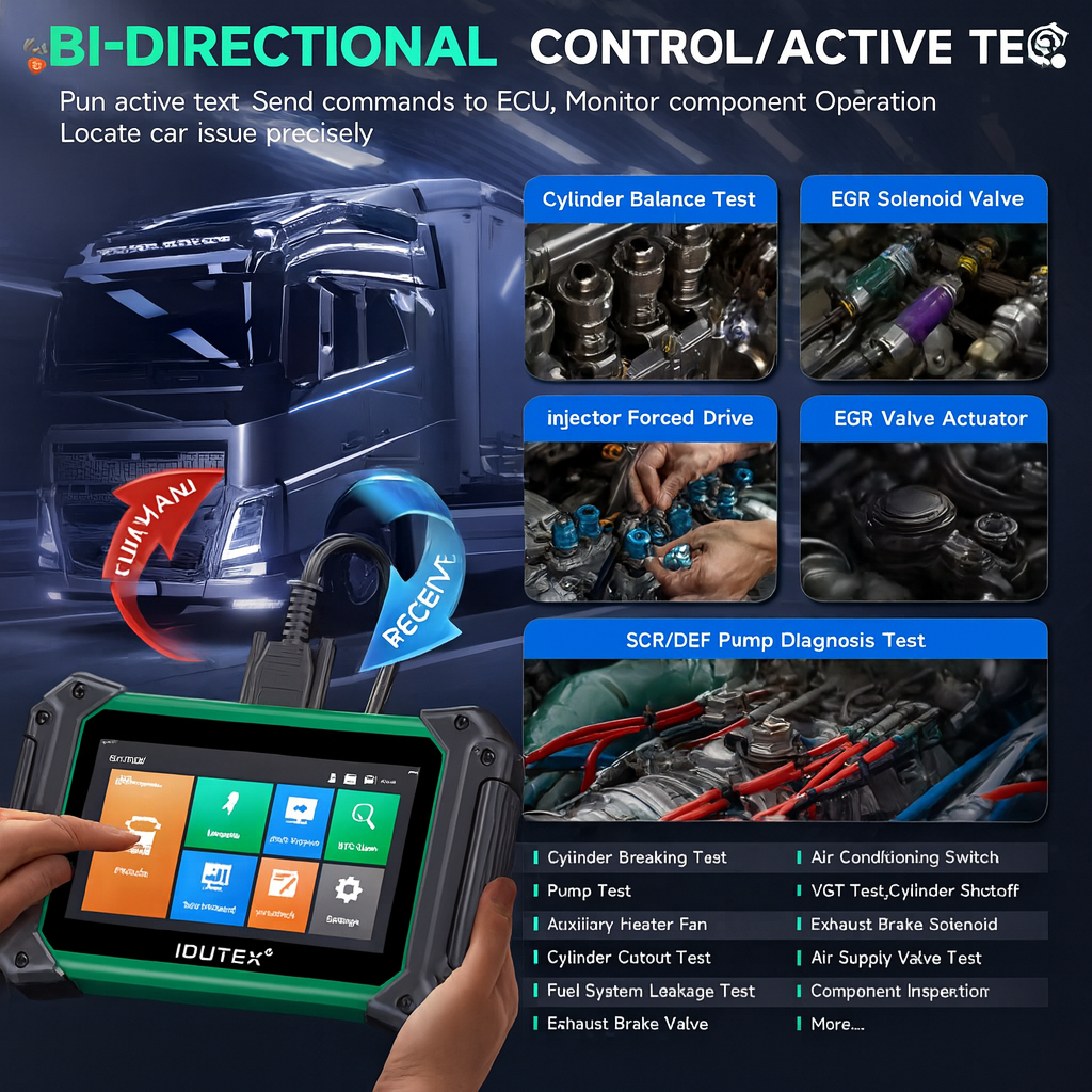 IDUTEX TS710 - Heavy Duty Truck Scanner (2025 Edition)